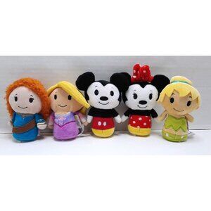 Hallmark Itty Bitty's: Misc. Disney - 4in Stuffed/Plush Lot of 5 - Mickey Mouse